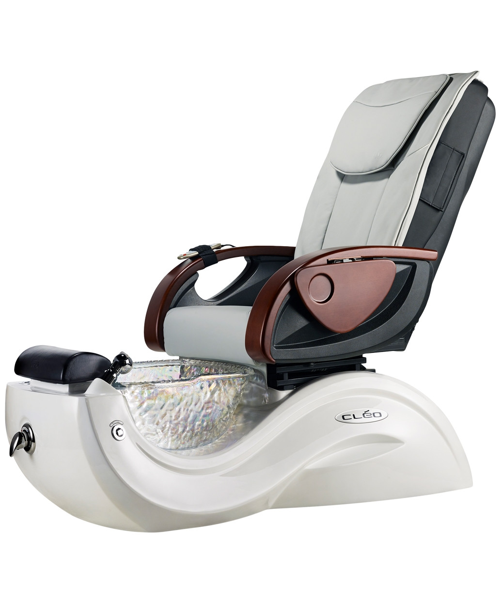 J&A Cleo GX Pipeless Pedicure Spa Chair with Glass Bowl for