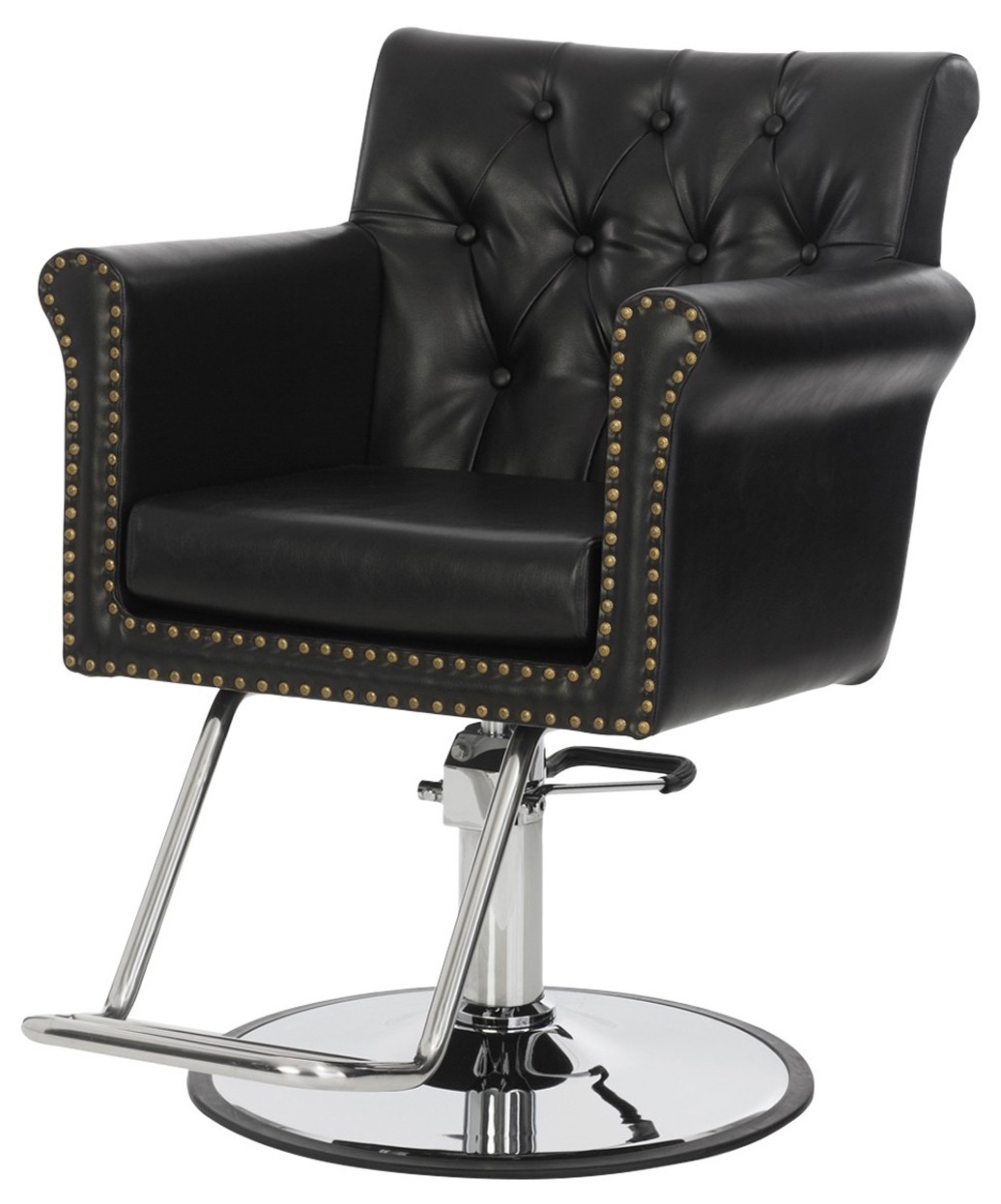 バッグ Salon de Chelsea Chelsea Styling Chair w/ Removable Seat Cushion Tufted Seat Back