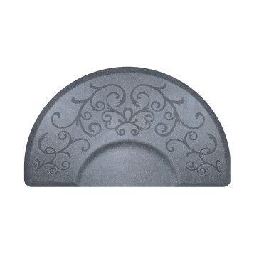 Smart Step 3' x 5' x 3/4" Circular Bella Anti-Fatigue Salon Mat