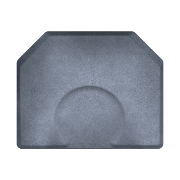 Smart Step 4' x 5' x 3/4" Hexagon Anti-Fatigue Granite Salon Mat