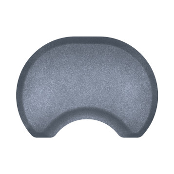 Smart Step 2.5' x 3.5' x 3/4" Circular Anti-Fatigue Granite Salon Mat 