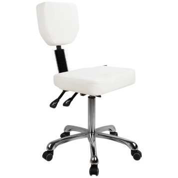 Silver Fox 1030 Rolling Stool w/ Back