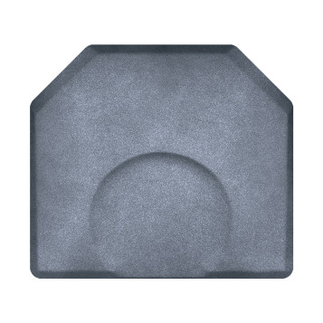 Smart Step 4' x 4.5' x 3/4" Hexagon Anti-Fatigue Granite Salon Mat