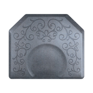 Smart Step 4' x 4.5' x 3/4" Hexagon Anti-Fatigue Bella Salon Mat