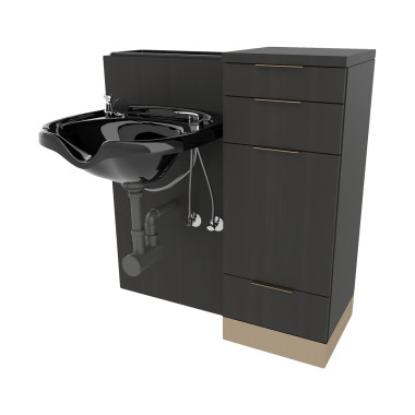 Collins E1053P Nico Wet Station w/ Metal Toe Kick image