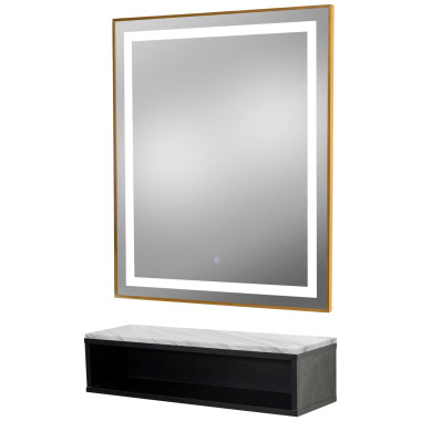 Pibbs 6003 Color Cubby Styling Station & Mirror image