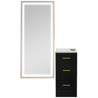 Pibbs 6050 Shaker Styling Station & Mirror image