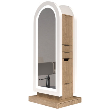 Collins 6666-32 Arched Zada Portable Styling Island for 2 Stylists image