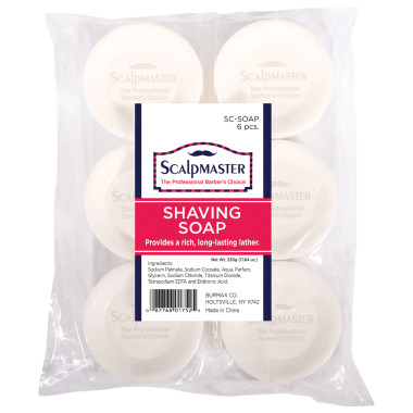 Burmax Scalpmaster Barber Shaving Soap - 6 pk. image