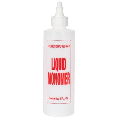 Burmax B65 Soft 'N Style Imprinted Twist Top Bottle, Liquid Monomer, 8 oz. - Set of 6 image