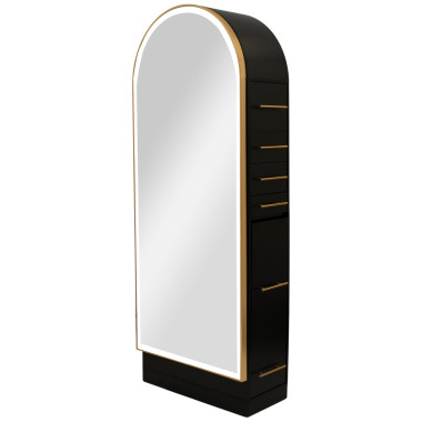 Pibbs PV801 Arched Styling Station & Mirror image