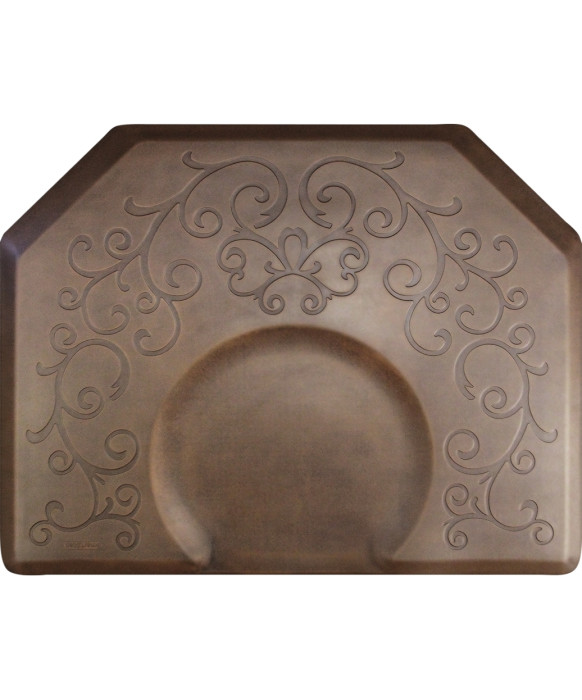 4' X 5' Hexagon Smart Step Bella Decorative Salon Mat 3/4
