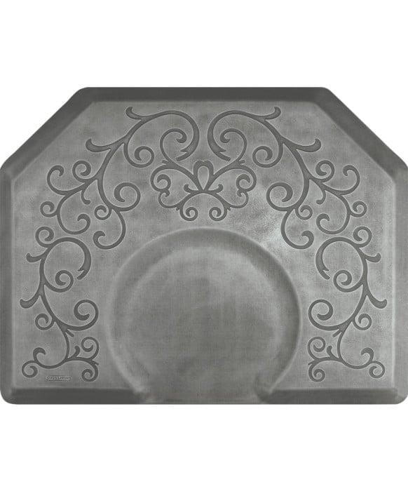 4' X 5' Hexagon Smart Step Bella Decorative Salon Mat 3/4