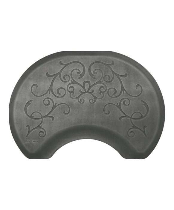 2.5' X 3.5' Circular Smart Step Bella Decorative Salon Mat 3/4
