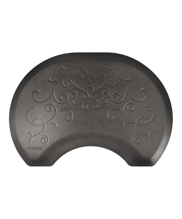 2.5' X 3.5' Circular Smart Step Bella Decorative Salon Mat 3/4
