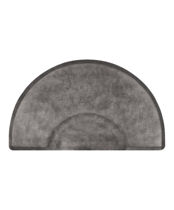 3' X 5' Circular Smart Step Vintage Leather Salon Mat 3/4
