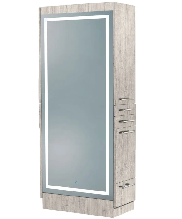 Elite Double Sided Styling Station w/ LED Mirror