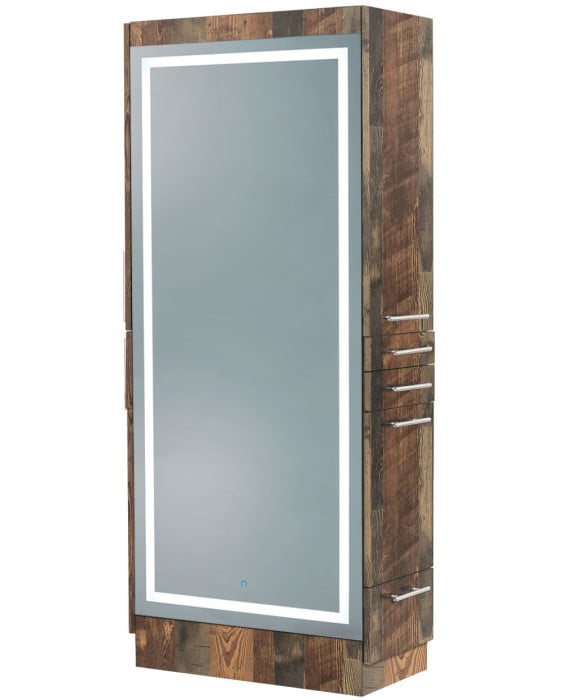 Elite Double Sided Styling Station w/ LED Mirror