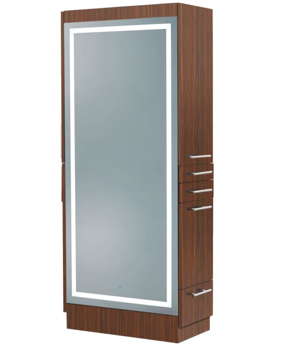 Elite Double Sided Styling Station w/ LED Mirror