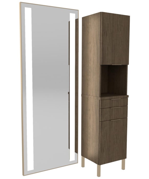 Collins E1022P Aspen Tower Styling Station w/ Metal Legs