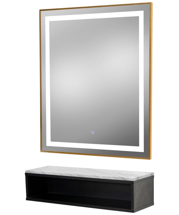 Pibbs 6003 Color Cubby Styling Station & Mirror