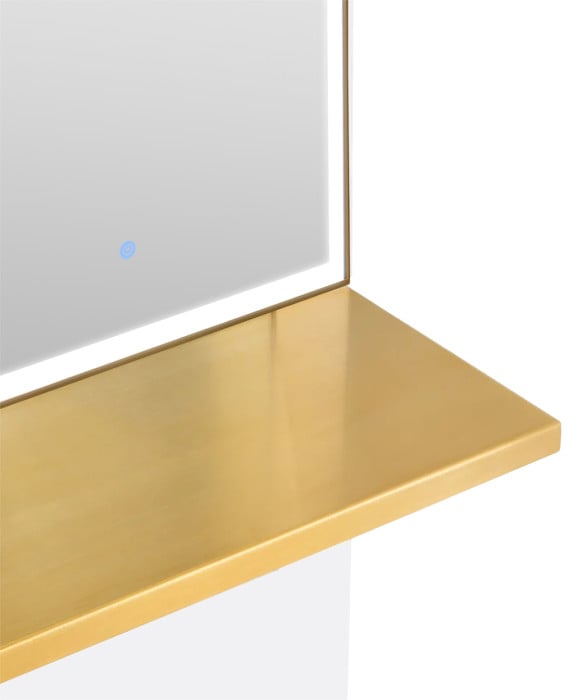 Milan Ultra Double Sided LED Styling Station w/ Shelf