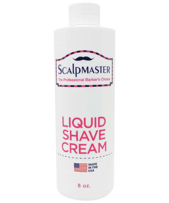 Burmax Scalpmaster Barber Liquid Shave Cream - 8 oz.