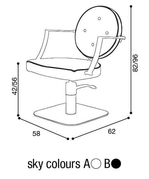 Salon Ambience CH-040 Camille Styling Chair