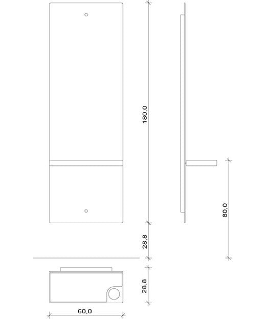 Salon Ambience Lunar Mirror Styling Station w/ Storage