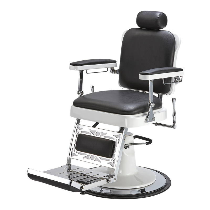 Pibbs Master Professional Barber Chair 663 w/ Flip Style Footrest