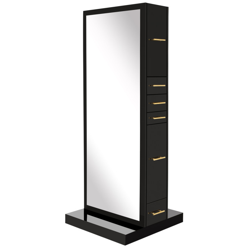 Modena Double Sided Styling Station w/ Full Length Mirror Hidden