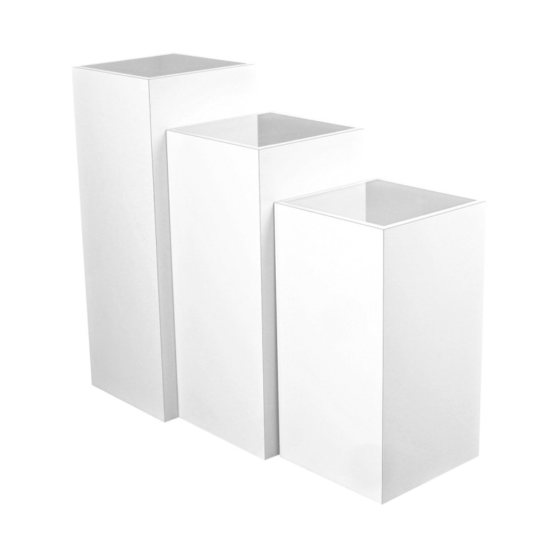 Collins Zada Retail Pedestals 6646-16 Set of Three Salon Pedestals
