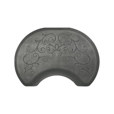 2.5' X 3.5' Circular Smart Step Bella Decorative Salon Mat 3/4