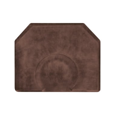 4' X 5' Hexagon Smart Step Vintage Leather Salon Mat 3/4