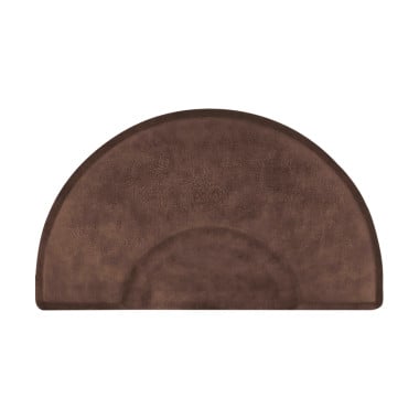 3' X 5' Circular Smart Step Vintage Leather Salon Mat 3/4