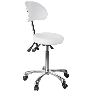 Silver Fox 1025B Adjustable Round Stool w/ Back image