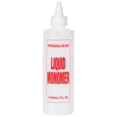 Burmax B65 Soft 'N Style Imprinted Twist Top Bottle, Liquid Monomer, 8 oz. - Set of 6 image
