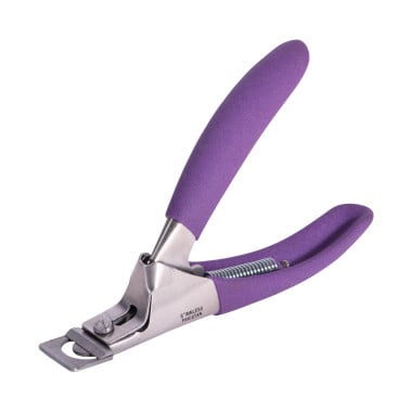 Burmax SE-2024 Satin Edge Acrylic Nail Slicer with Rubber Grip - Set of 3 image