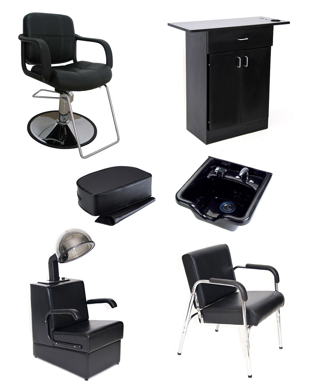 1 Operator Basic Salon Furniture & Equipment Package With Chairs ...