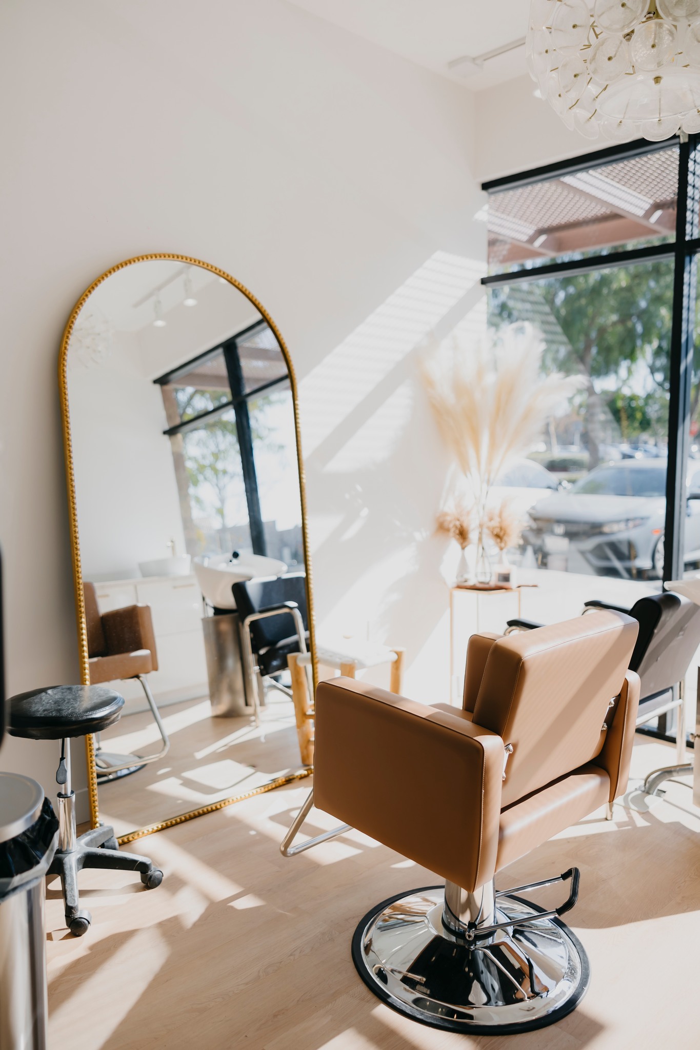 A salon suite setup at Aspire Salon Studios in Rancho Cucamonga, CA
