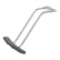 "T" Footrest Silver 