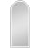 72" Arched LED Mirror - Black 