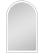 48" Arched LED Mirror - Silver 
