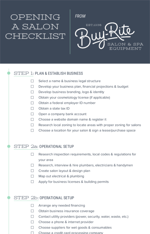 small business plan for a salon
