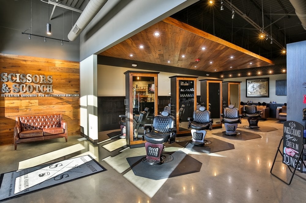 Speakeasy Style Barbershop Interior - Modern Barber