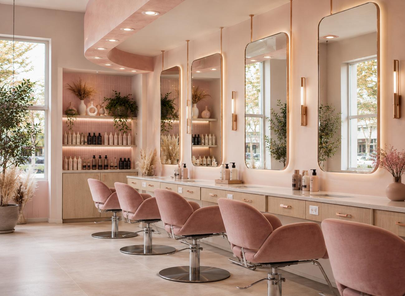 Salon styling chairs